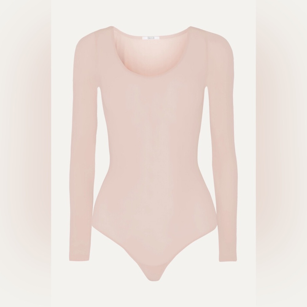 NWT - Wolford Buenos Aires Stretch-jersey Thong Bodysuit - Pink - Small